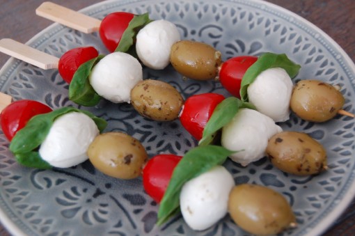 Caprese spiesjes