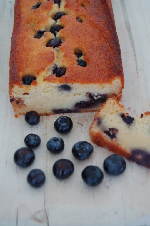 Ricotta cake met blauwe bessen