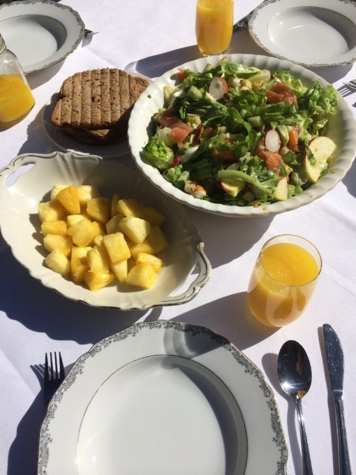 Lente salade met zalm