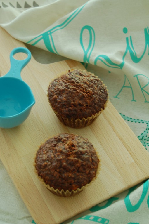 Muffins met griekse yoghurt en banaan