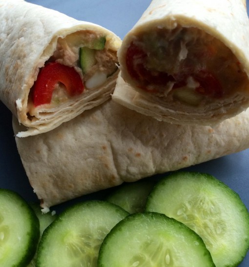 Wrap met homemade tonijnsalade