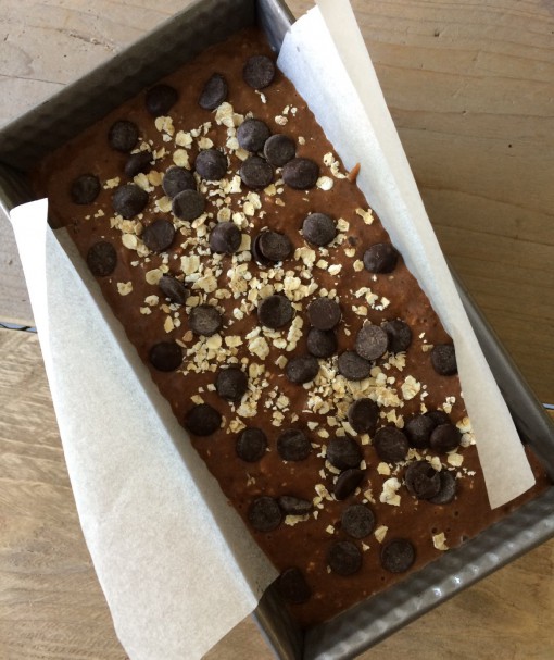 Chocolade oat bananenbrood