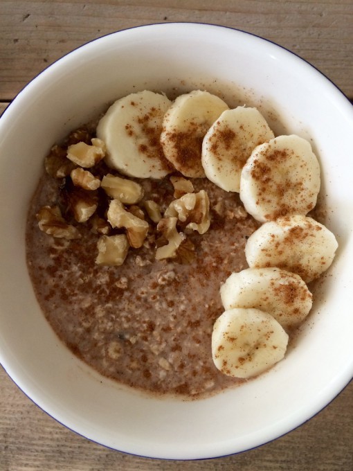 Bananenbrood overnight oats