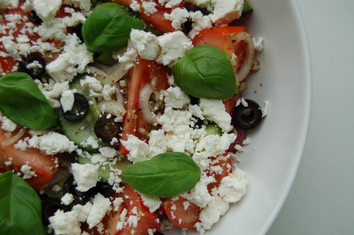 Healthy griekse salade