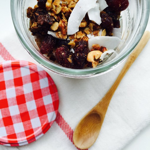 Granola met kokos en cranberry