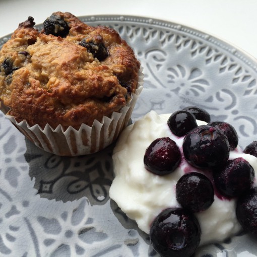 Blueberry bananenbrood muffins