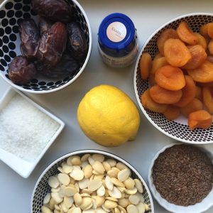 Ingredienten homemade energie reep