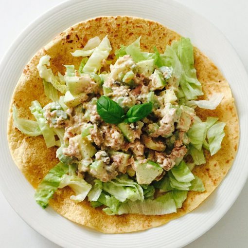 Wrap met skinny tonijnsalade