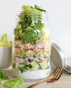 Frisse zalm salade