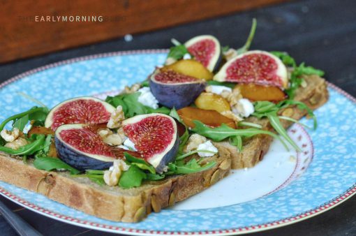 Pompoenbrood met vijgen, peer en geitenkaas 2