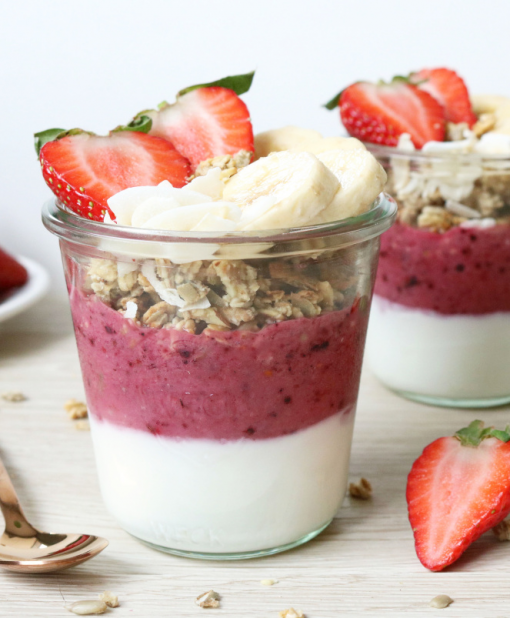 Smoothie met crunchy granola