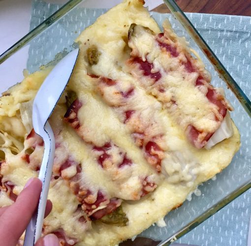 Ovenschotel witlof, ham en kaas
